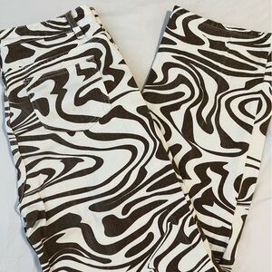 Women’s High Waisted Zebra Jeans